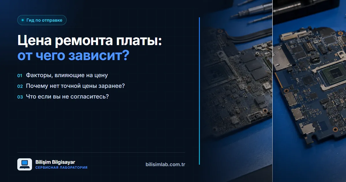 От чего зависит цена ремонта материнской платы?