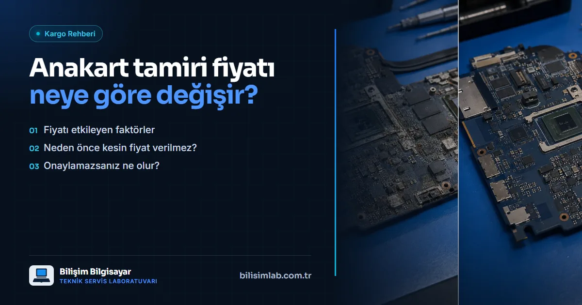 Anakart tamiri fiyatı neye göre değişir?