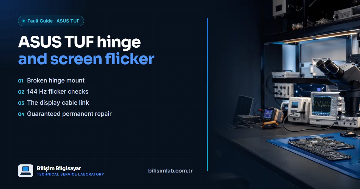 ASUS TUF Gaming broken hinge and screen flicker: fixes for the F15, A15 and FX505
