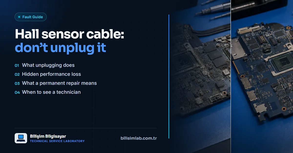 Why is unplugging the hall sensor cable harmful? The hidden performance loss in your laptop