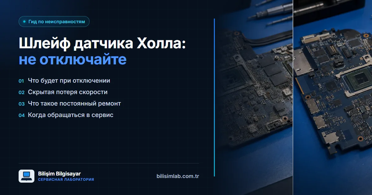 Почему отключать шлейф датчика Холла вредно? Скрытая потеря производительности ноутбука