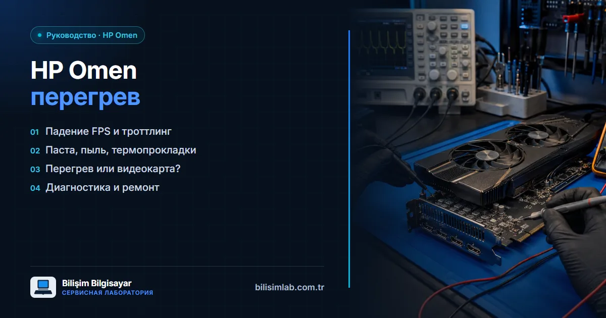 HP Omen перегревается, падает FPS: путь от перегрева к неисправности видеокарты