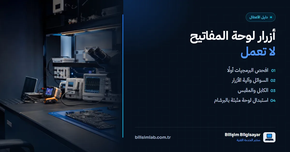 أزرار لوحة مفاتيح الحاسوب المحمول لا تعمل: الأسباب والحل