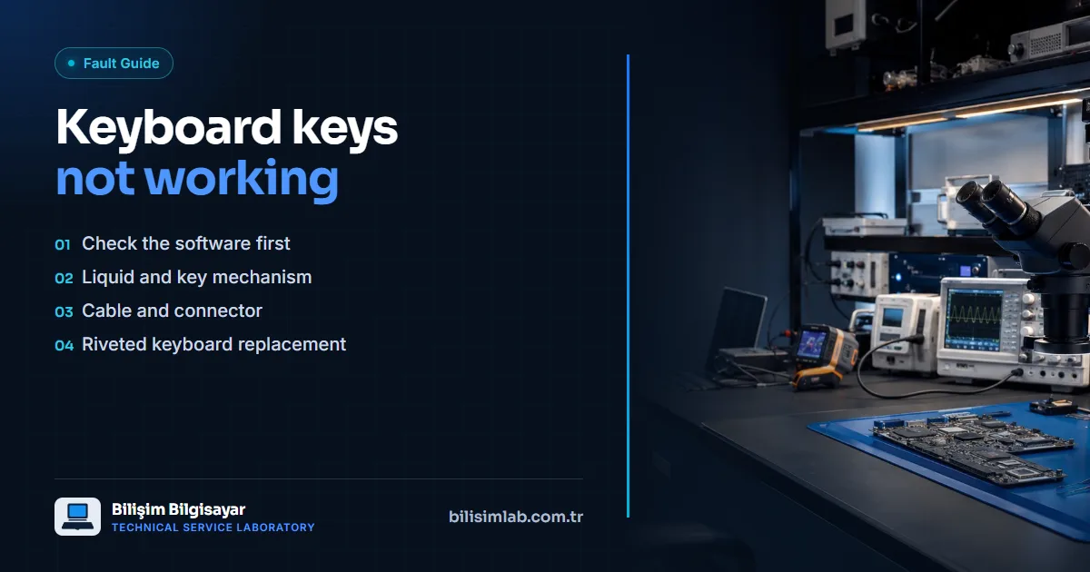 Laptop keyboard keys not working: causes and solutions