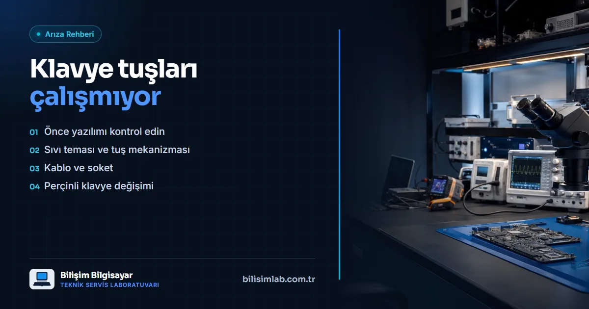 Laptop klavye tuşları çalışmıyor: nedenleri ve çözümü