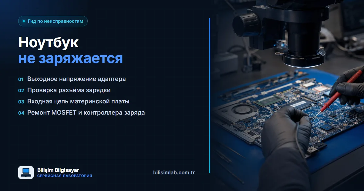 Ноутбук не заряжается: возможные причины