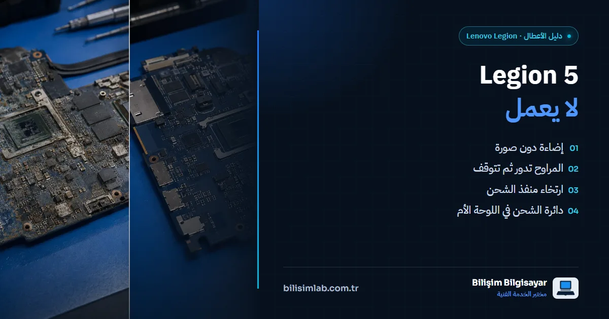 Lenovo Legion 5 لا يعمل أو يعطي شاشة سوداء: SSD ومنفذ الشحن واللوحة الأم